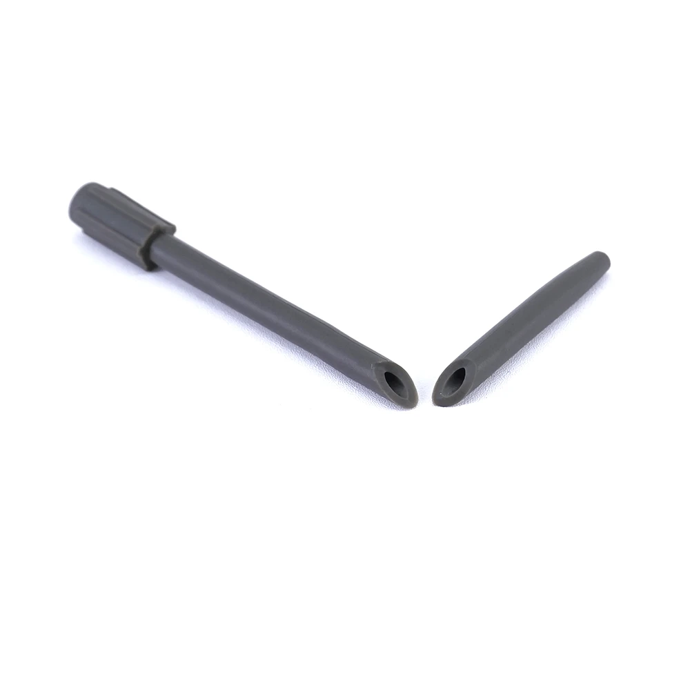Hirisi 10pcs 73mm Soft Rubber Fishing Anti Tangle Sleeves Carp Fishing Inline Lead Tube AH013 Fishing Accessories