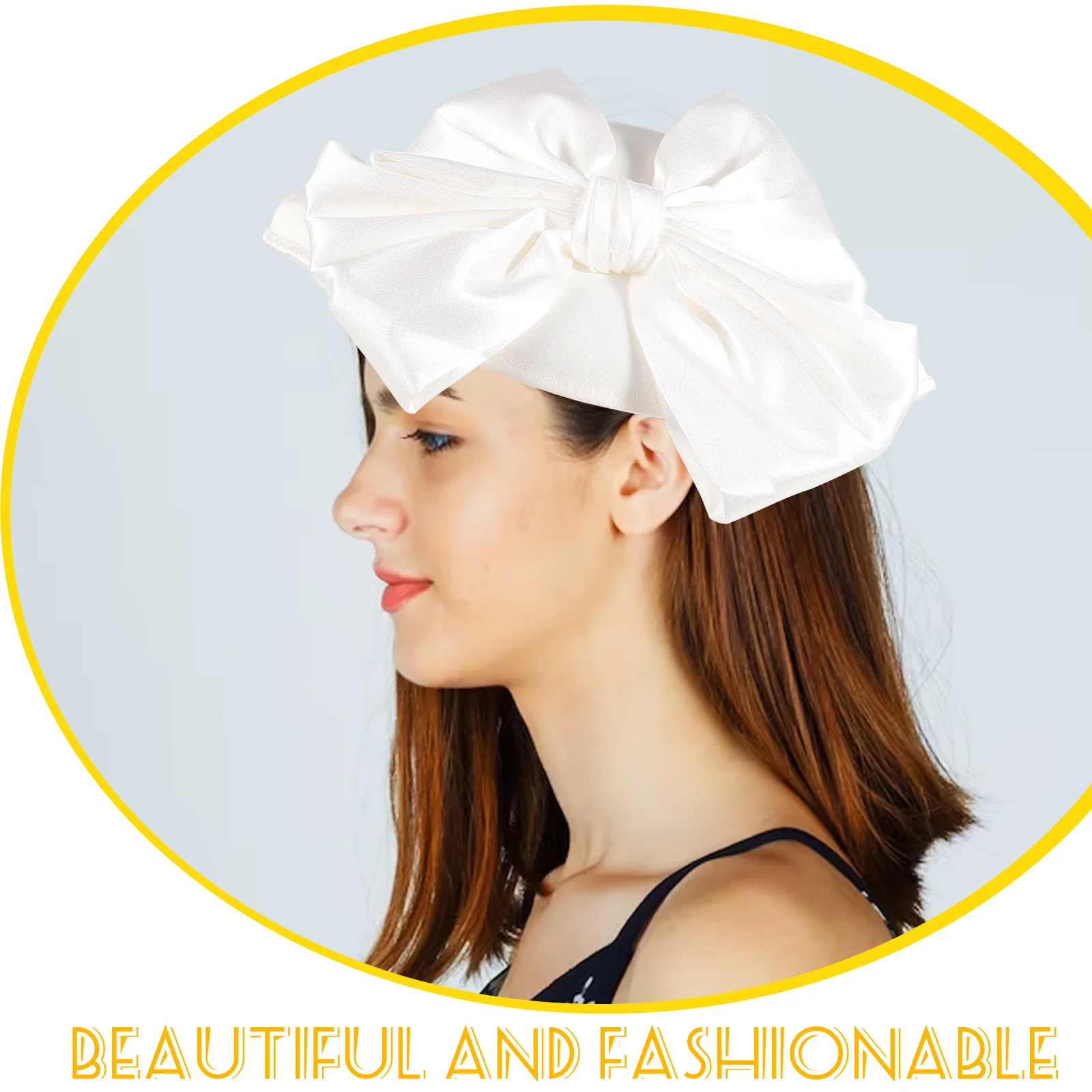قبعة للنساء قبعة الزفاف البيضاء تصميم ممتاز الخياطة ملابس مريحة فستان الحفلات الزفاف الفاسناتور #2
