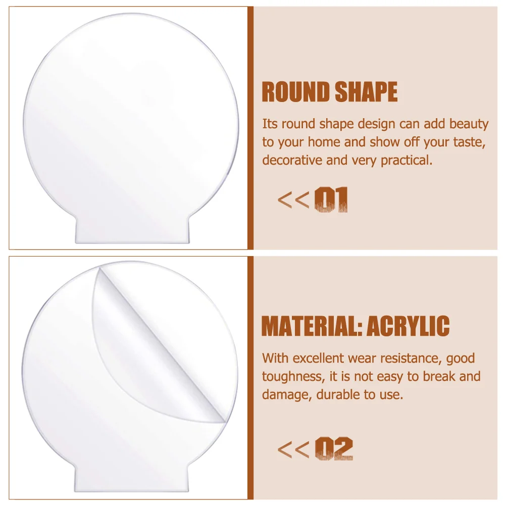 

5pcs Durable Acrylic Light Board Transparent Diy Sheet For Night Light Creative Lamp Holder Led Lamp Base Sheet
