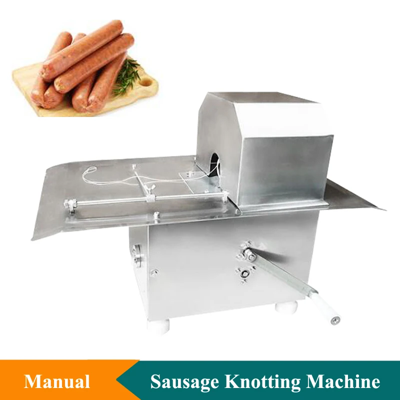 

0-52mm No Wrapping Sausage Knotting Tying Machine Commercial Manual Sausage Making Machine Home Use Sausage Knotting Machine