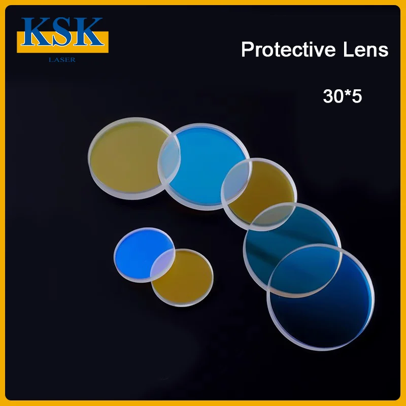 KSK 50pcs Laser Protection Lens Protective Windows 30*5 For WSX ProCutte Raytools Welding Laser Head