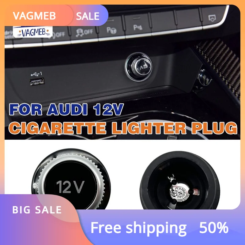 

Cigarette Lighter Cover Chrome Plated Cigarette Lighter Plug 12V For Audi A1 A3 A4 A5 Q2 Q3 Q5 Q7 R8 8WD 919 311 8WD919311 12V