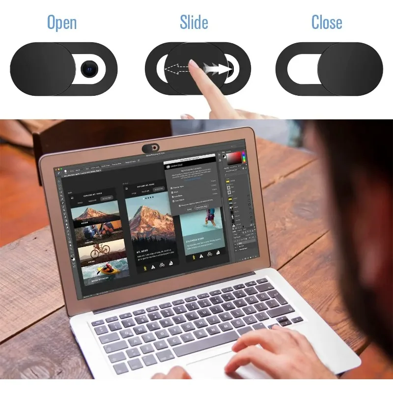 Front Camera Privacy Blocker Sticker for Smartphones Laptops Tablets Anti‑Hacker Lens Shield Prevent Unauthorized Remote Network