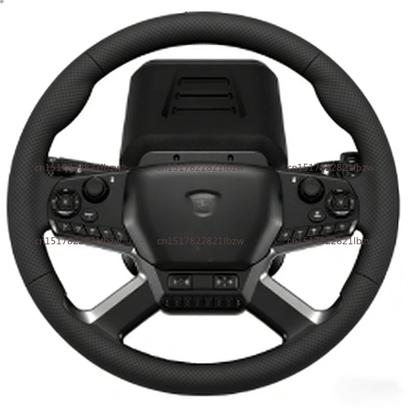 Force Feedback Steering Wheel for Truck Simulator PC Gaming Racing Simulation with Pedals view 5