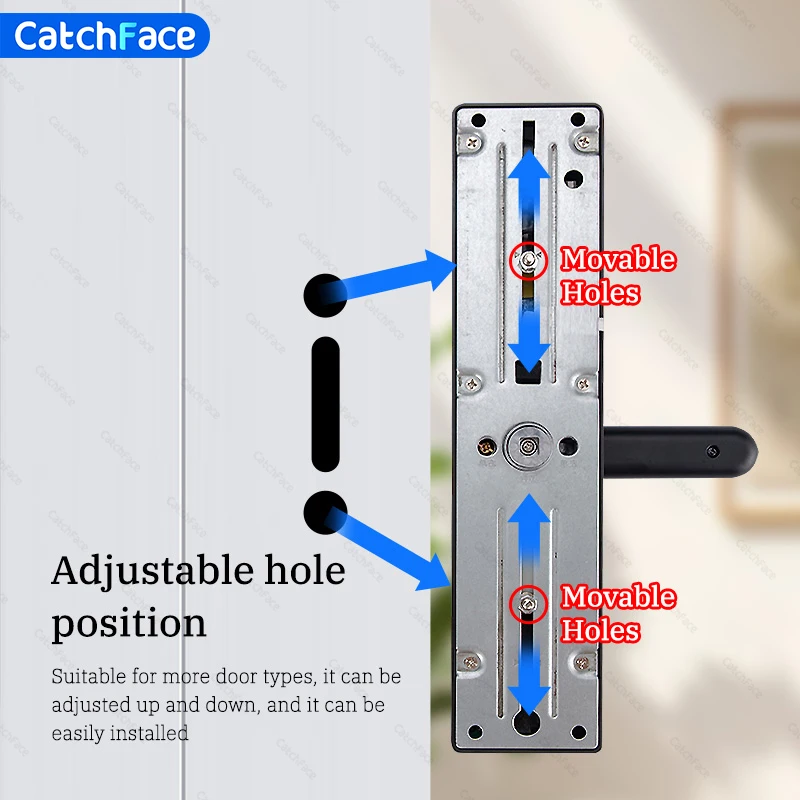 Imagem -05 - Bluetooth Fingerprint Smart Door Lock para Casa Ttlock App Cartão de Código Chave Touch Screen Segurança Fechadura Eletrônica Digital