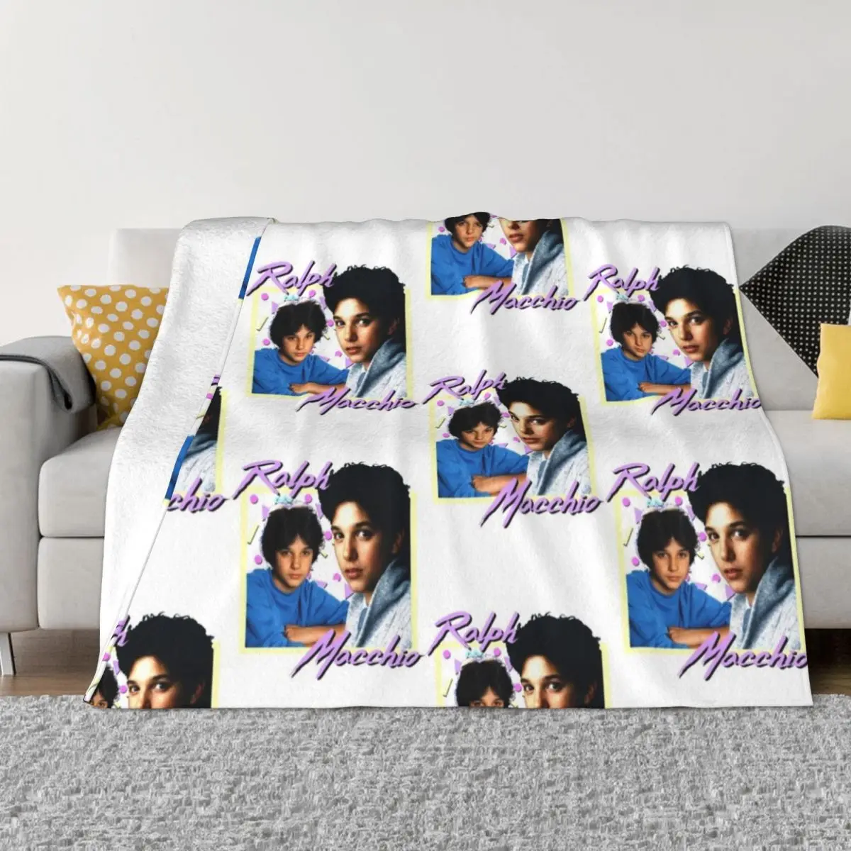 

80s Ralph Macchio Throw Blanket Sleeping Bag Blanket Cute Blanket