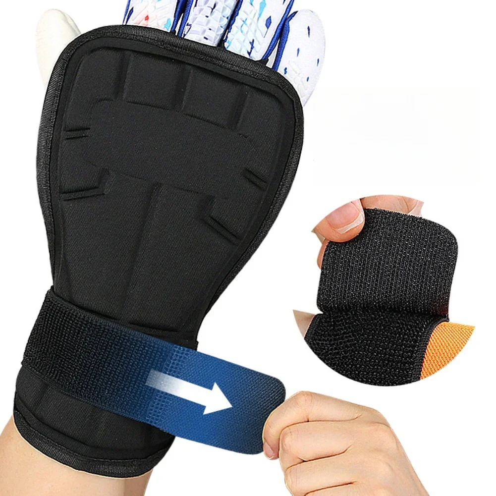 

Elastic Finger Loops EVA Wrist Guards Lightweight Design Easy To Clean Polyester Fabric Black For Hockey Matches