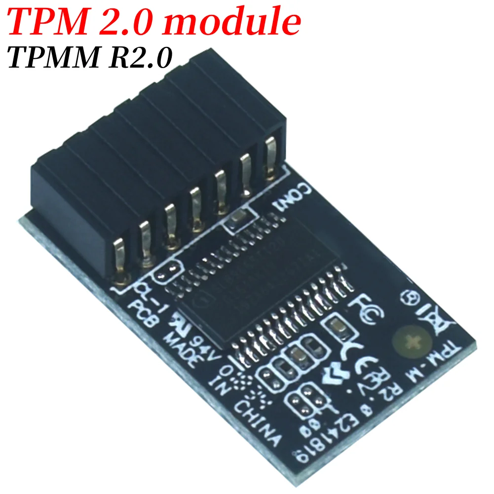

For Asus Computer TPM-M R2.0 LPC 14-1 Pin TPM-M R2.0 Hardware Security Chip 15x25mm TPM-M R2.0 Module for Asus Motherboards