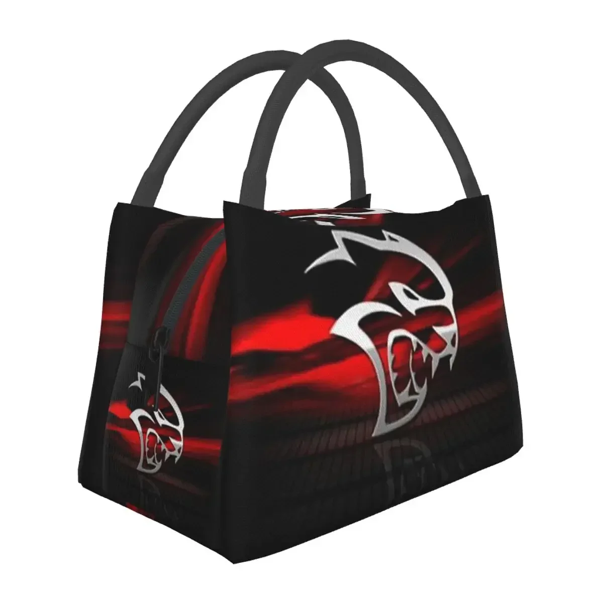 SRT Hellcat Demon Challenger Car Racing Lunch Bags Insulated Bento Box Picnic Bags Cooler Thermal Bag for Woman School