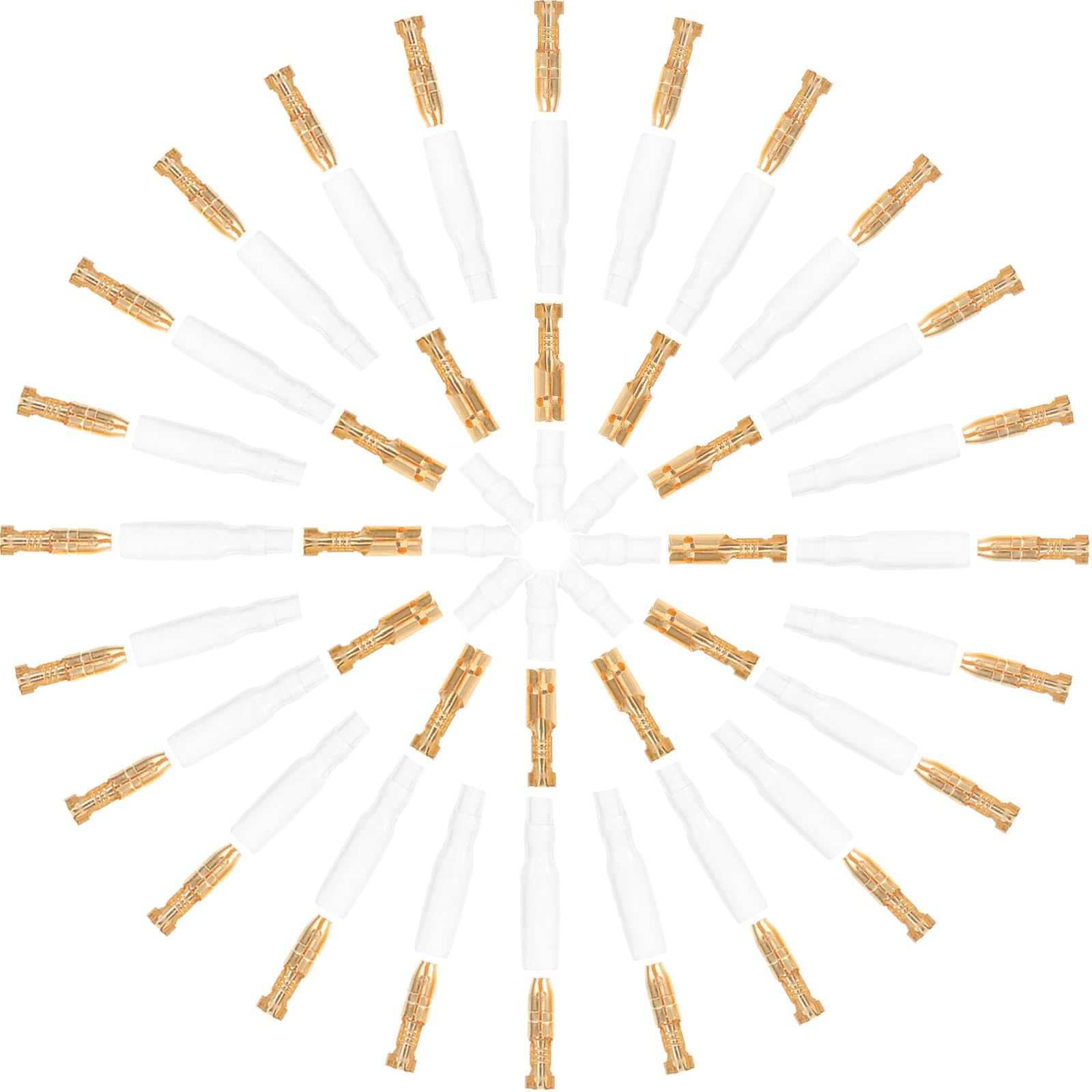 

50 set Terminals Male Female Wire Connectors Insulated Brass Cold Pressed Crimp Terminal Kit Automotive Connectors