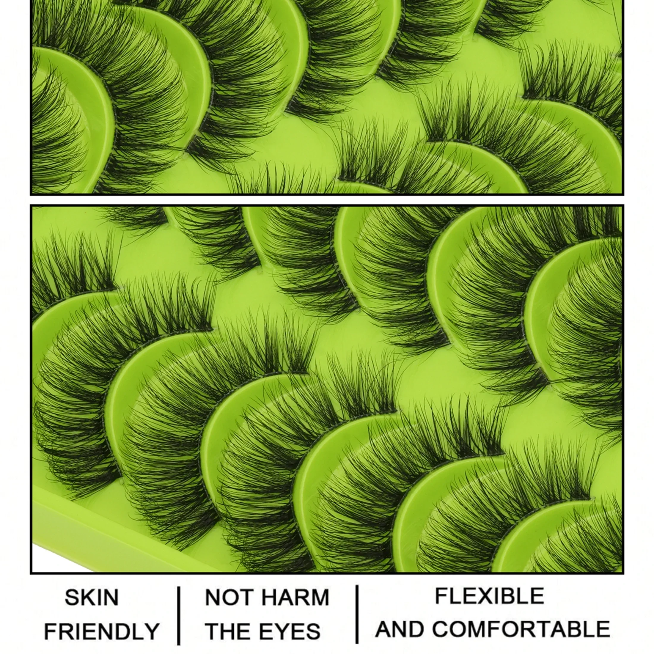 10 Pairs Fluffy Thick Strip Fa - Beauty Makeup Women recension och pris