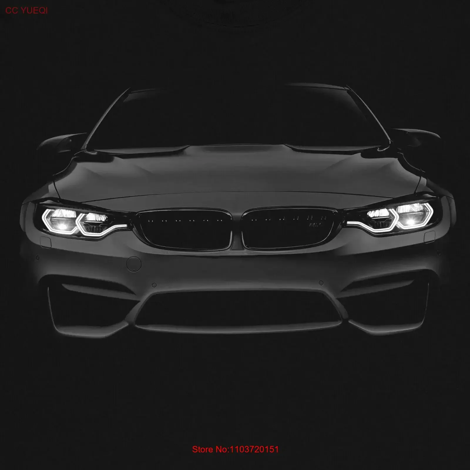 Bimmer M4 Headlights Glow T Shirt Beemer Mens Idea vintage Washed Unisex Versatile Comfortable Top For Everyday Wear