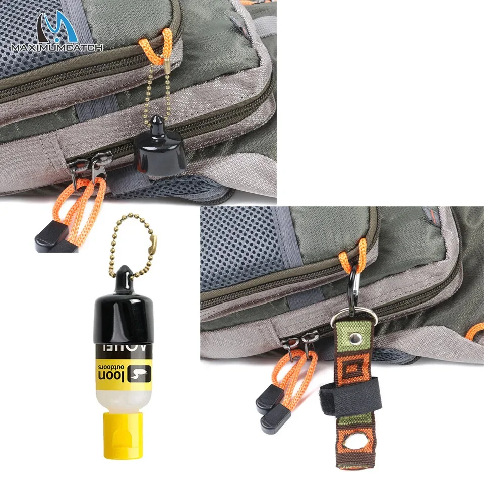 MAXCATCH Fliegenfischen Floatant-Flaschenhalter Ultraleichter Aluminium-Flaschenclip Fliegenfischen-Zubehör – Detail 8