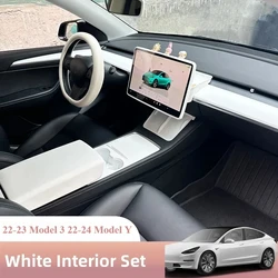 For Tesla Model 3 Model Y Center Console Storage Box Steering Wheel Screen Protector Dashboard Cover Armrest Cover Kick mat