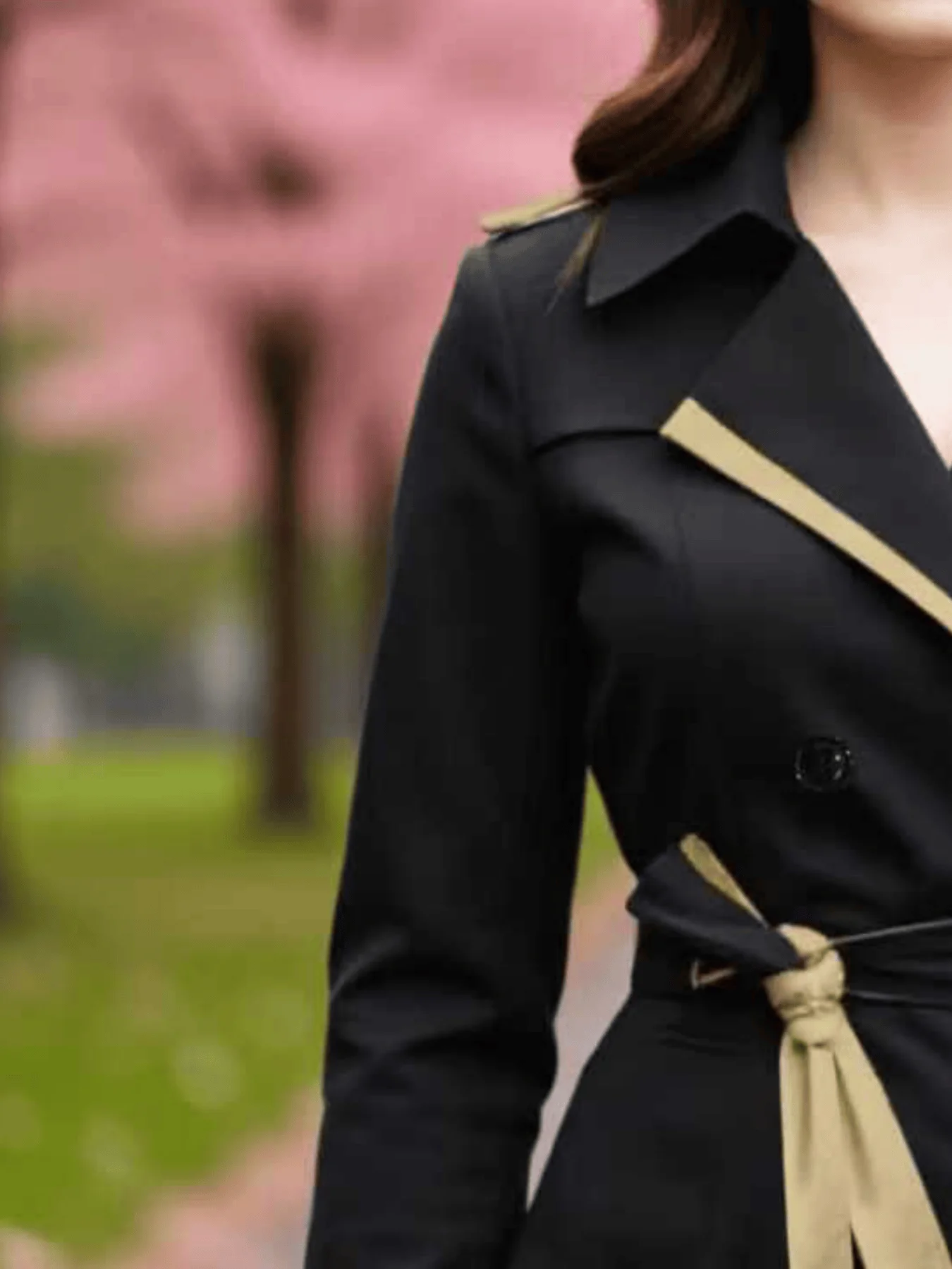 Spring  Autumn Trench Coat European American Women's Jacket Street Elegant Quality Double-Breasted Women's Wear Thin Coat