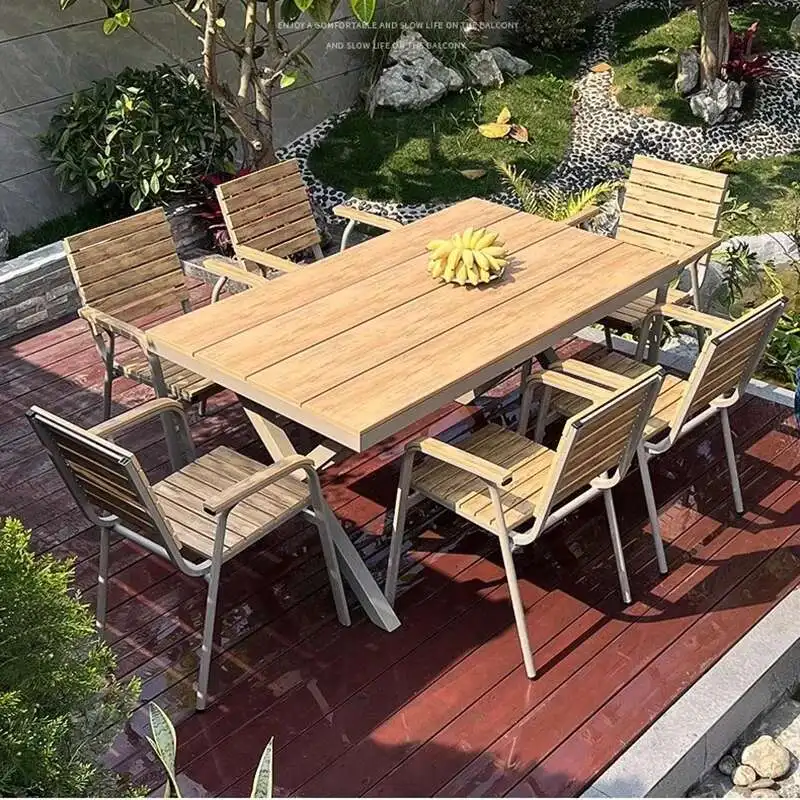 

Garden Villa Outdoor Tables Nordic Luxury Lounge Minimalist Outdoor Tables Modern Armchair Jardin Mobiliario Outdoor Furniture