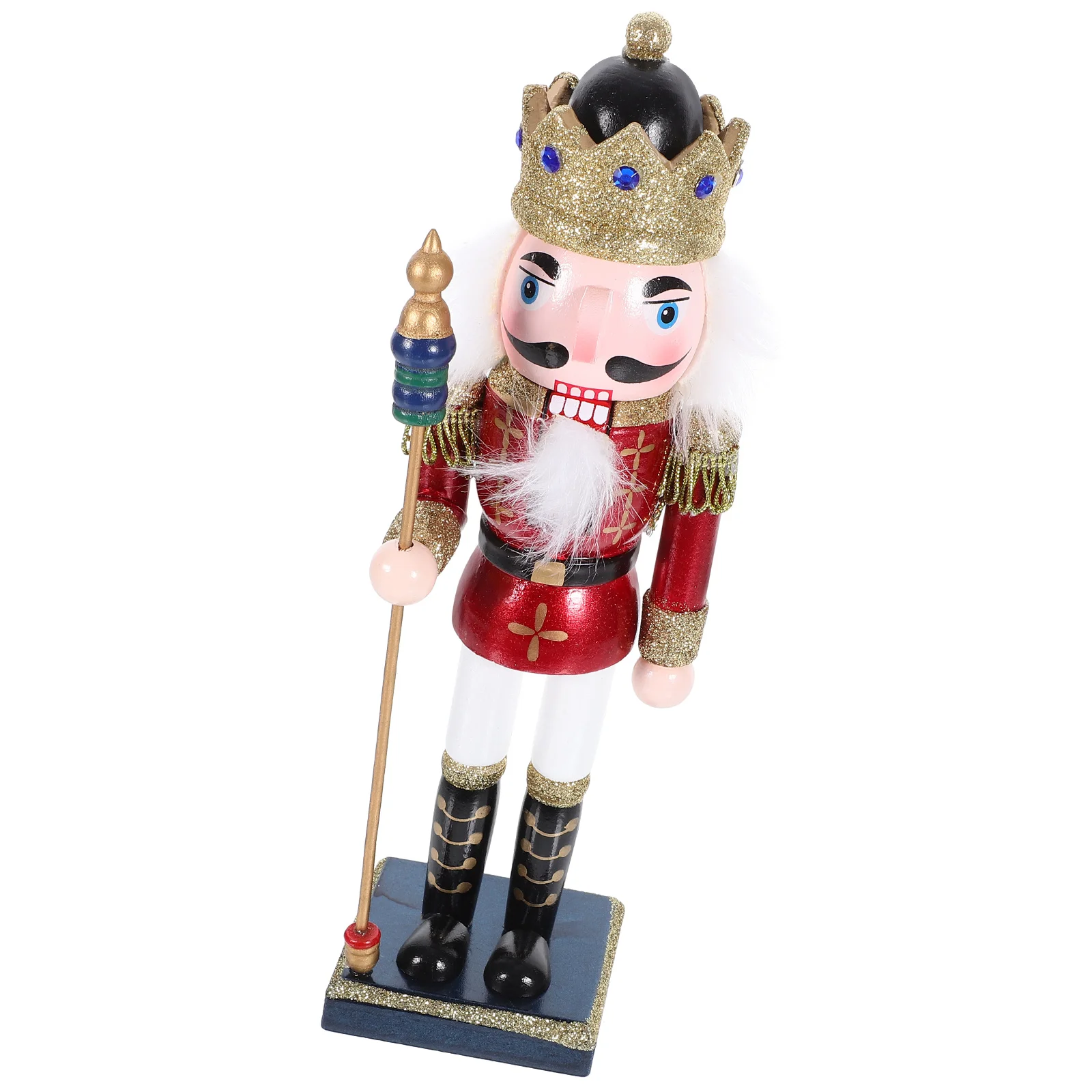 

Xmas Nutcracker Wooden Ornament Christmas Decorative Figure for Party Home Decoration Festive Scene Layout Gift Option