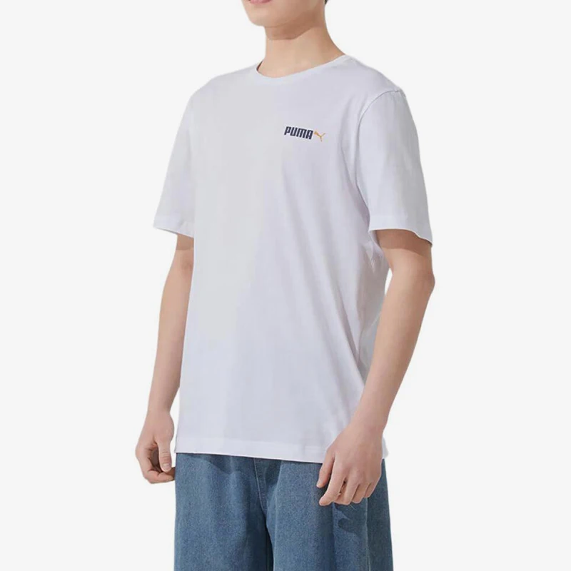 Puma Genuine Summer 2025 Men's Loose Graphic Casual Sports Short Sleeve 692485-02