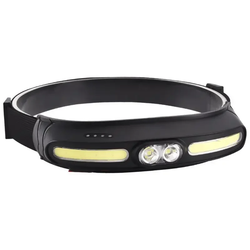 

New Strong Light LED Headlamp Flood Running Headworn Flashlight Outdoor Headlight Belt Warning Light