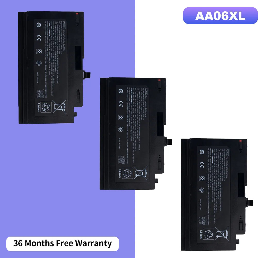 

Аккумулятор для ноутбука AA06XL для HP ZBook 17 G4 G4-1JA88AW G4-1RQ78EA HSTNN-DB7L 852527-222 G4-Y3J82AV AA06096XL 11,4 В 96 Втч