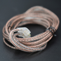 Original In Ear Copper Twisted Upgrade Cable Copper Twisted Earphone Cable for KZ/CCA ZST ZSR ZSN ZSN PRO B/C 0.75mm/0.03in pin