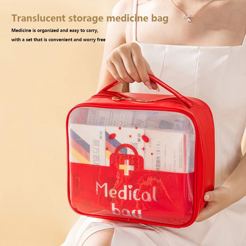 Trousse de premiers soins pour enfants, sac de rangement de médicaments, sac de sauvetage extérieur portable, trousse médicale domestique de grande capacité