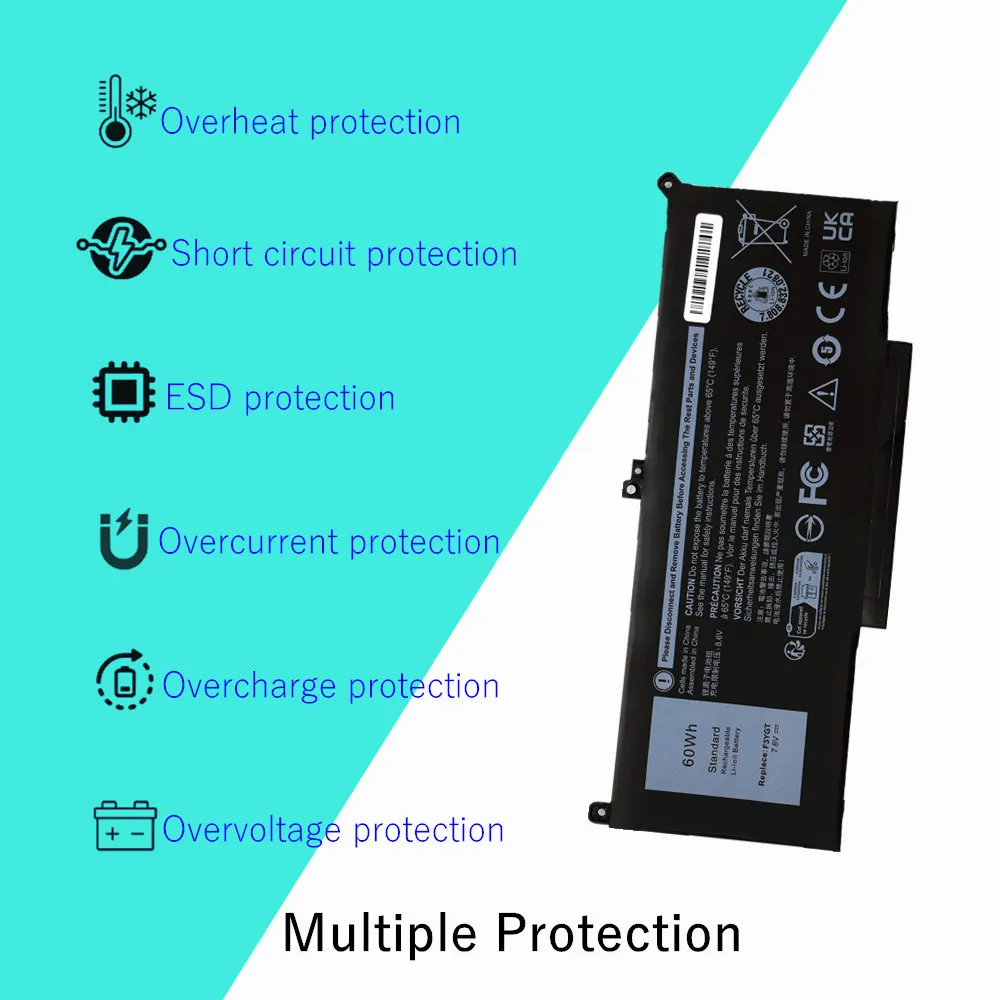 F3YGT Laptop Battery For Dell Latitude 12 13 7000 7280 7290 7380 7390 14 7480 7490 E7280 E7380 E7480 E7290 E7390 E7490 2X39G
