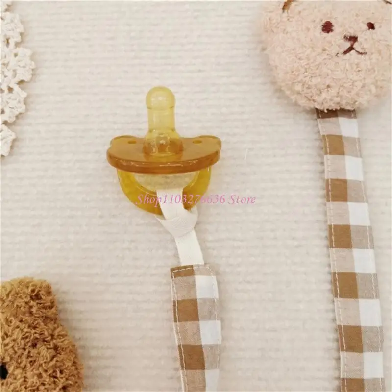 

R6FD Baby Pacifier Clip Universal Holder Leash for Boys & Girls Cartoon-pattern Clip