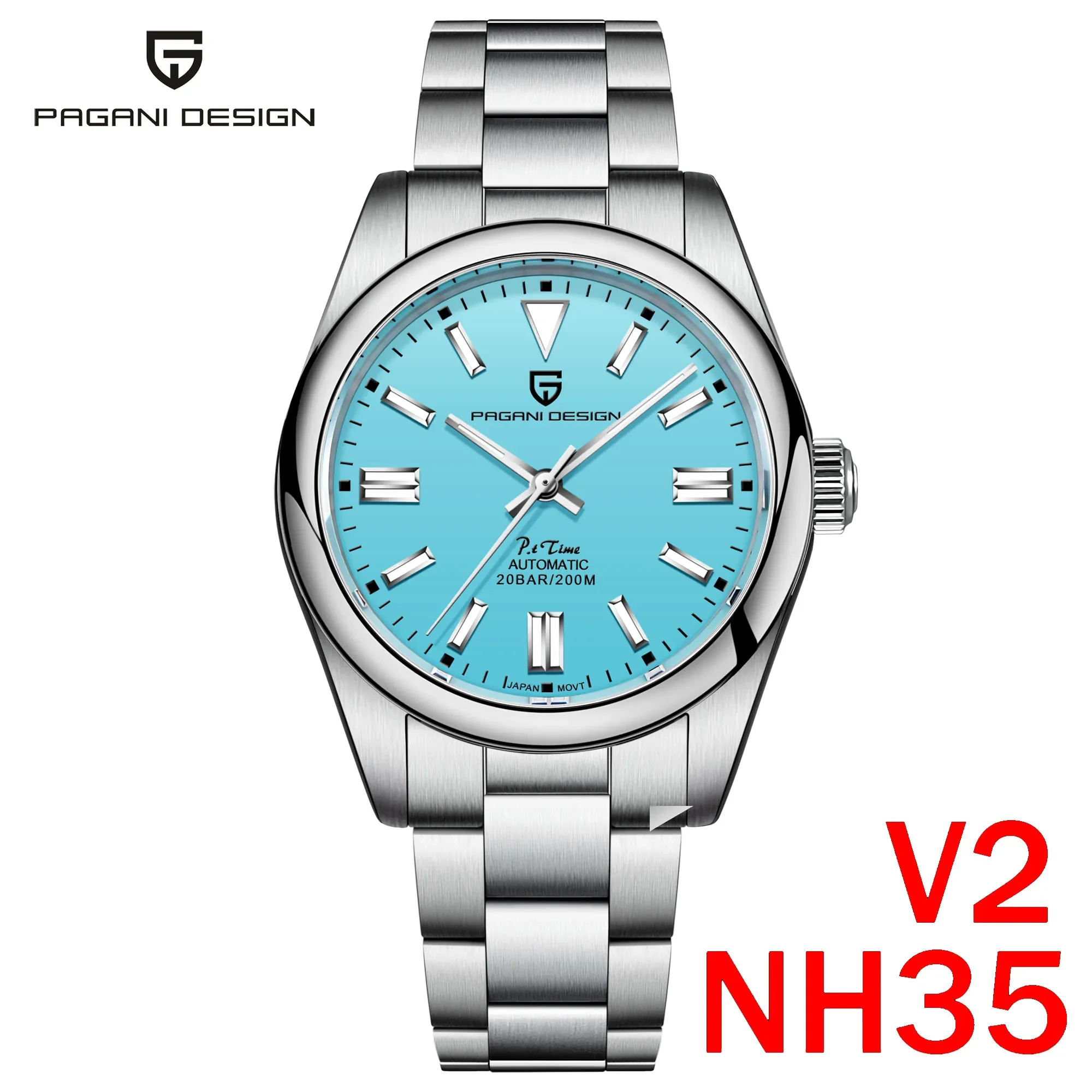 2024 PAGANI DESIGN Men Automatic Mechanical Watch Sapphire Glass Clock luxury watch Wriswatch reloj hombre PD1690 V2