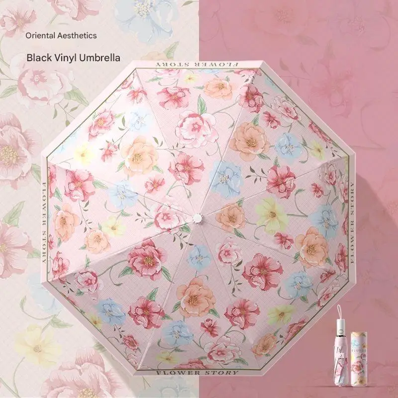 

Aesthetically pleasing Automatic Umbrella UV Protection Dual-use Sun and Rain Day Safety Anti-rebound Craftsmanship Umbrella