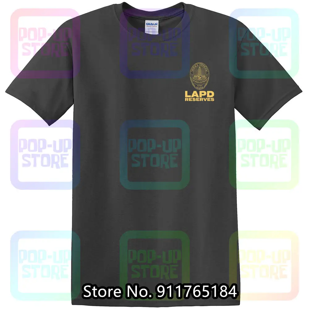 LAPD Los Angeles Police Dept Reserves T shirt Recruiting Med LEC 1st responder