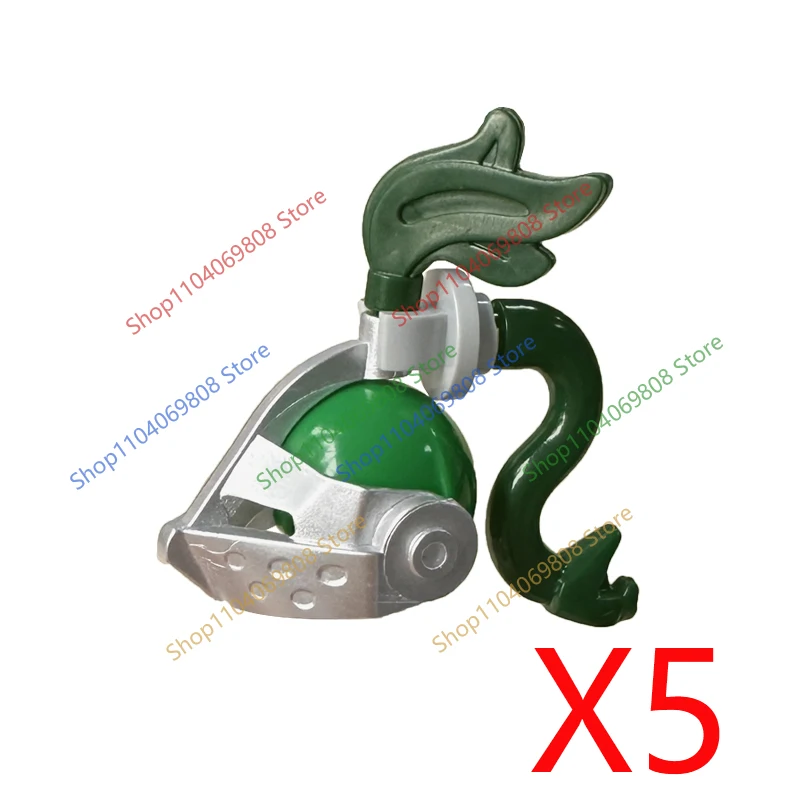 MOC Mittelalterlicher Ritter Figur Bausteine Zubehör Helm Maske Rüstung Jäger Umhänge Scheide Speer Mini-Bausteine Spielzeug Geschenke N24