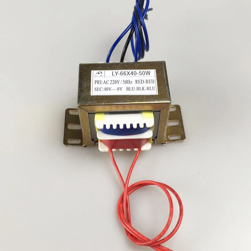 50W square transformer 220V to 8V/12V/15V/18V/24V/36V/40V power amplifier transformer equipment power supply can be customized