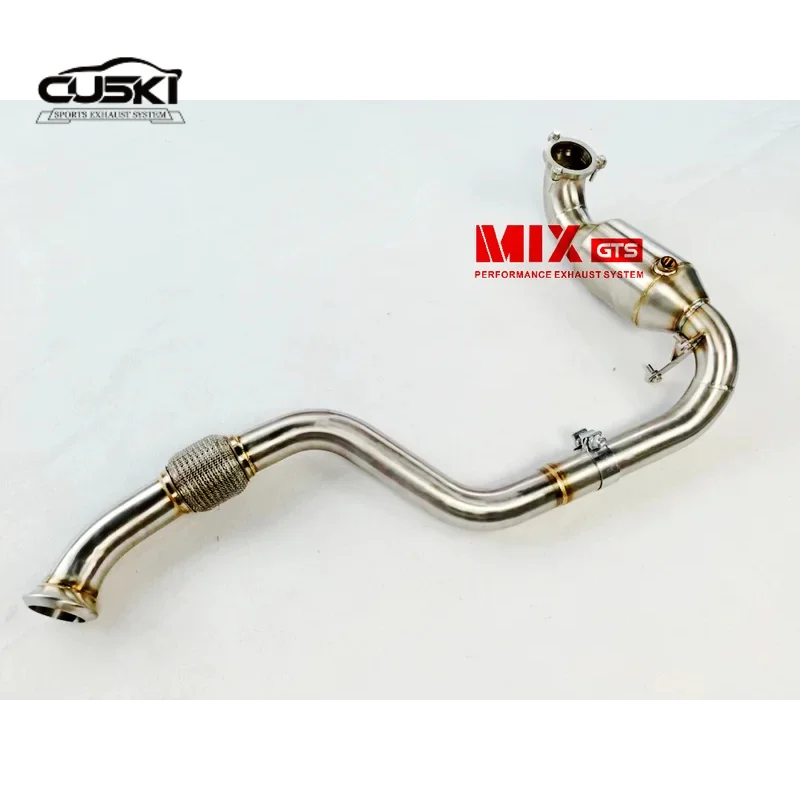 High Flow Automotive Exhaust Modification Parts--Exhaust Manifold Downpipe For Benz A250 CLA250 car exhaust duct