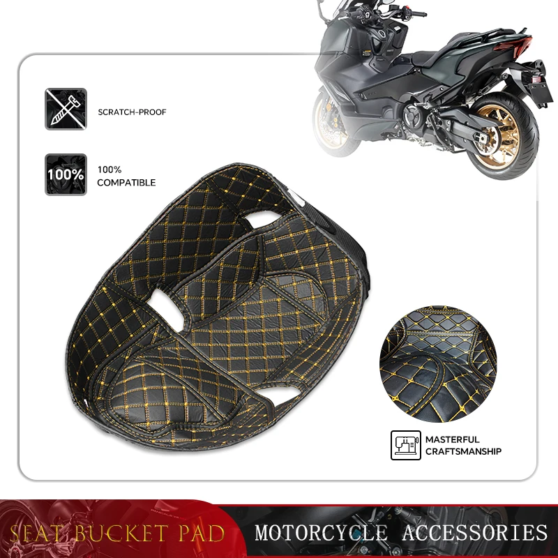 

tmax Seat Storage Box For TMAX530 2017-2019 TMAX560 2020-2021 Motorcycle Leather Seat Luggage Cargo Liner Protector