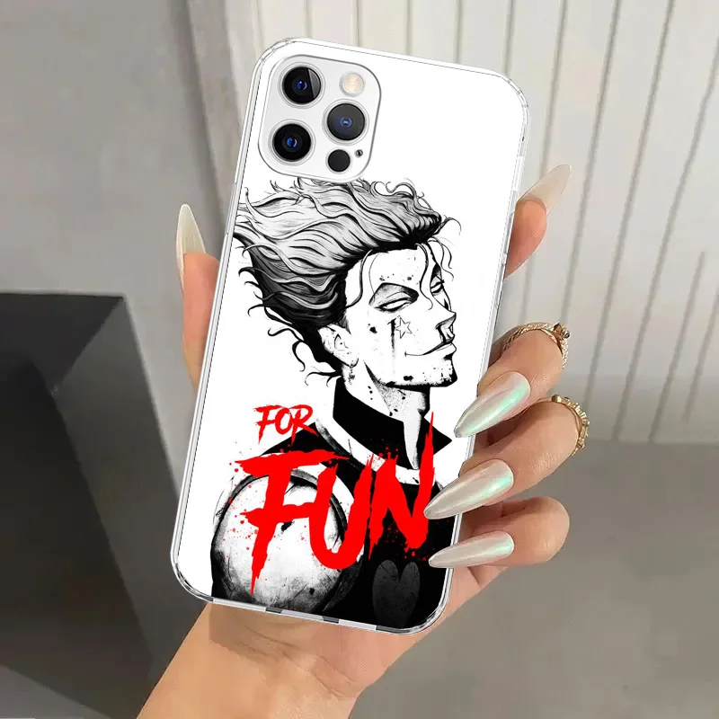 Hunter HXH Hisoka Phone Case for Iphone 16 15 14 13 12 Mini 11 Pro Max X XS XR 7 Plus 8 SE 2020 Soft Funda Print Shell