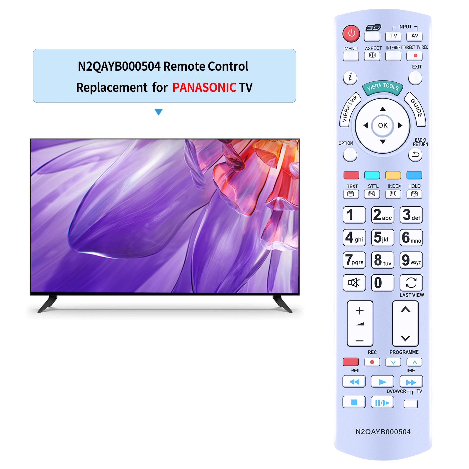 N2QAYB000504 Remote Control fit for Panasonic Viera TV TX-L37ES31 TX-L37V20B