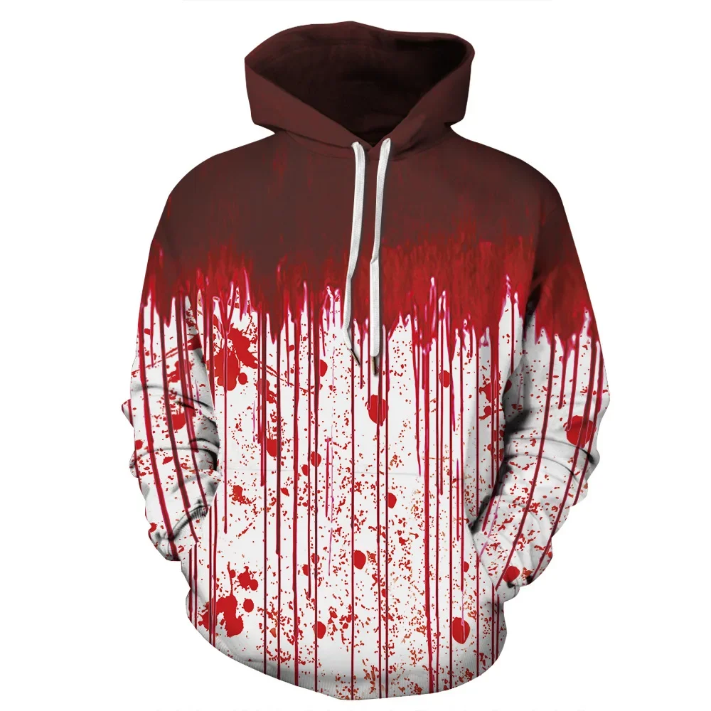 Dripping Blood Skull ​3D Hoodie All Over Print Hooded Men Sweatshirt Unisex Streetwear Pullover Casual Tracksuits Style-4