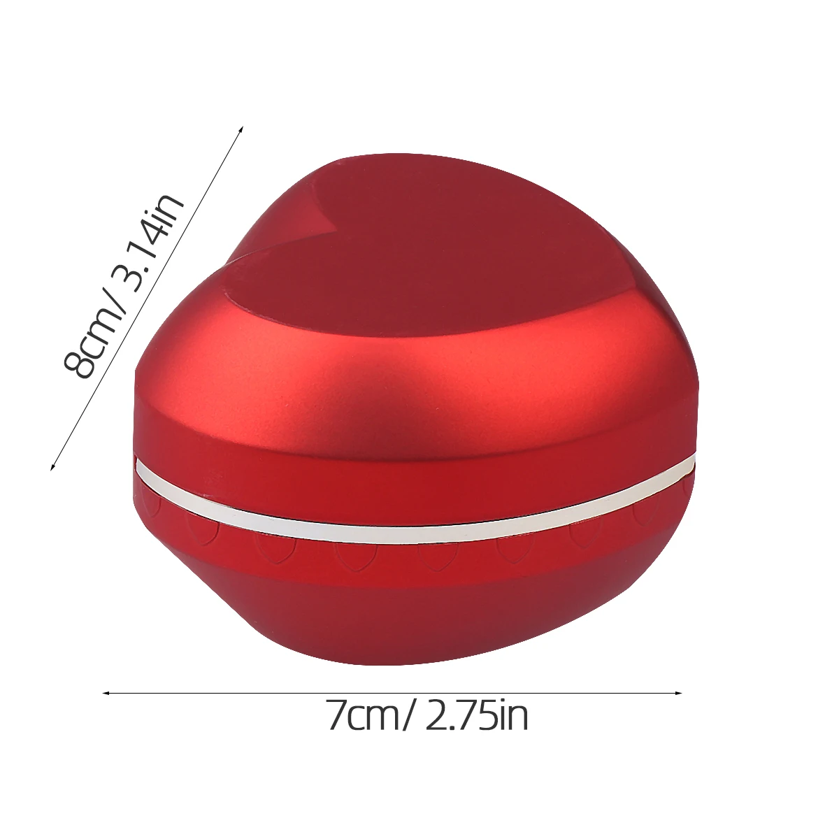 

Creative Heart Shaped Ring Box LED Romantic Proposal Finger Ring Case for Wedding Anniversay Valentines Day (Red Single Ring Box