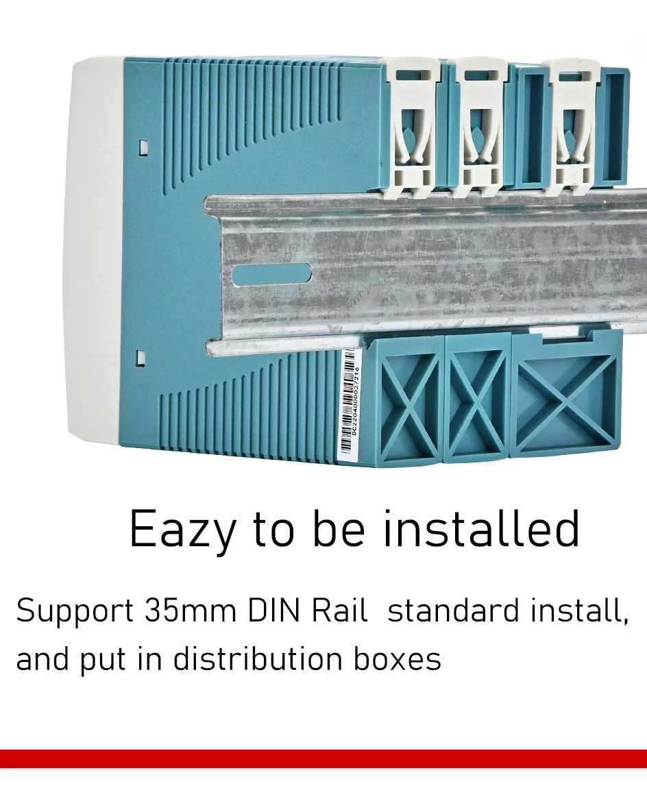 DC5V 12V 24V 48V 10W 20W 40W 60W 100W Schmaler Schaltnetzteil AC100-240V Eingang DIN-Schienenmontage Industrielle Steuerungsversorgung – Detail 6