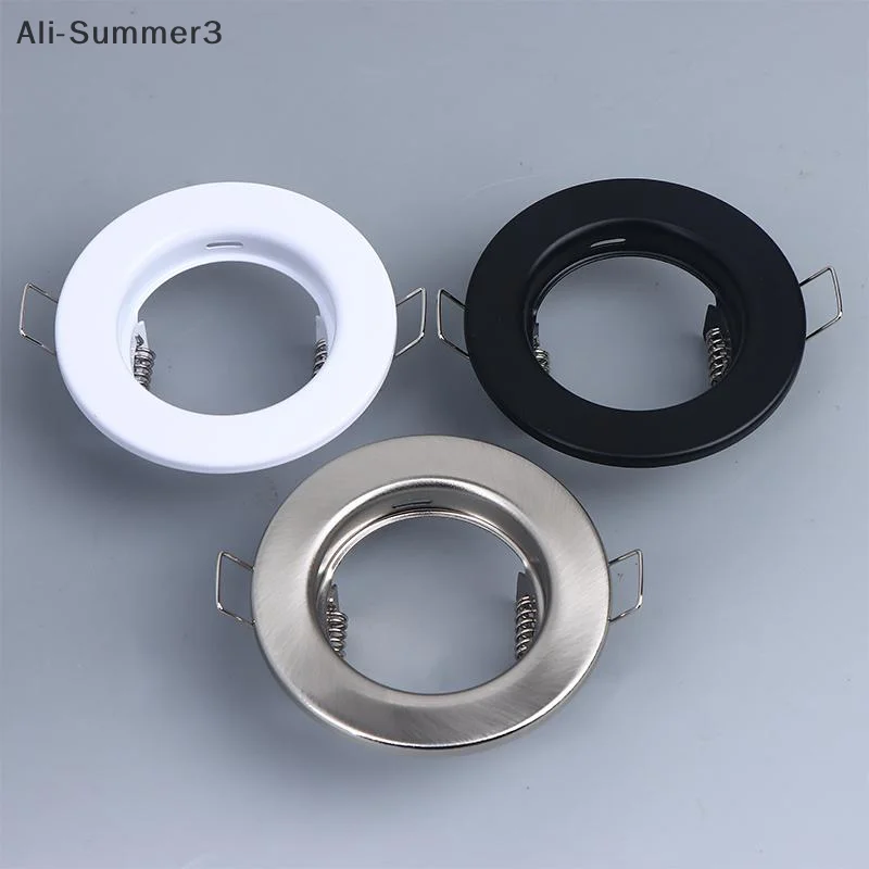 LED Downlights Frame Round Fixture Adjustable Downlight Led Holders Cutout For MR16 GU10 Bulb Holder Recessed LED Spot Light