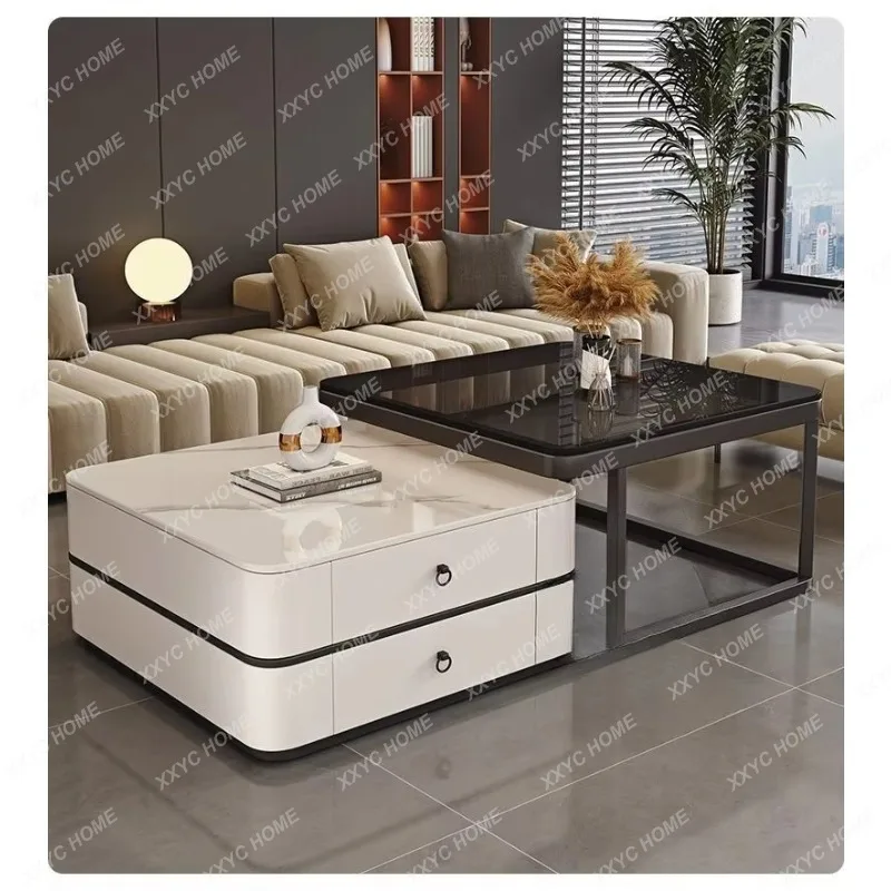 

JYAFrame Minimalist Coffee Table Multifunction Aesthetic Unique Floor Coffee Table Luxury