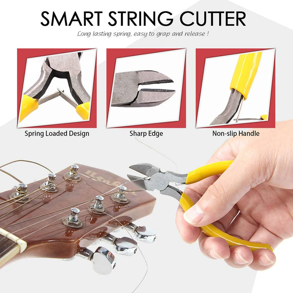 

Guitar Repair Tool Kit For Electric Bass Acoustic Instruments Maintenance Cleaning Measuring String Winder Gauge