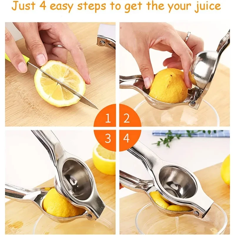 Stainless Steel Lemon Squeezer Manual Citrus Lemon Squeezer Lime Squeezer Press Citrus Juicers Hand Squeezer Kitchen Accessories