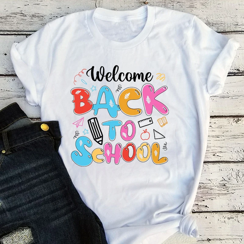 

Welcome Back To School Shirt Teacher Shirts Kids Back To School Tee 1st Day of School Shirt Teacher Gifts Teacher Gift