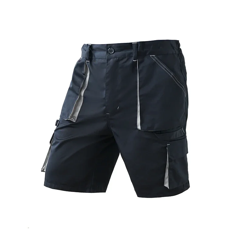 Pantaloni da lavoro corti per l'estate Tasche multifunzionali da uomo Pantaloni corti cargo Uniforme da riparatore Atuo