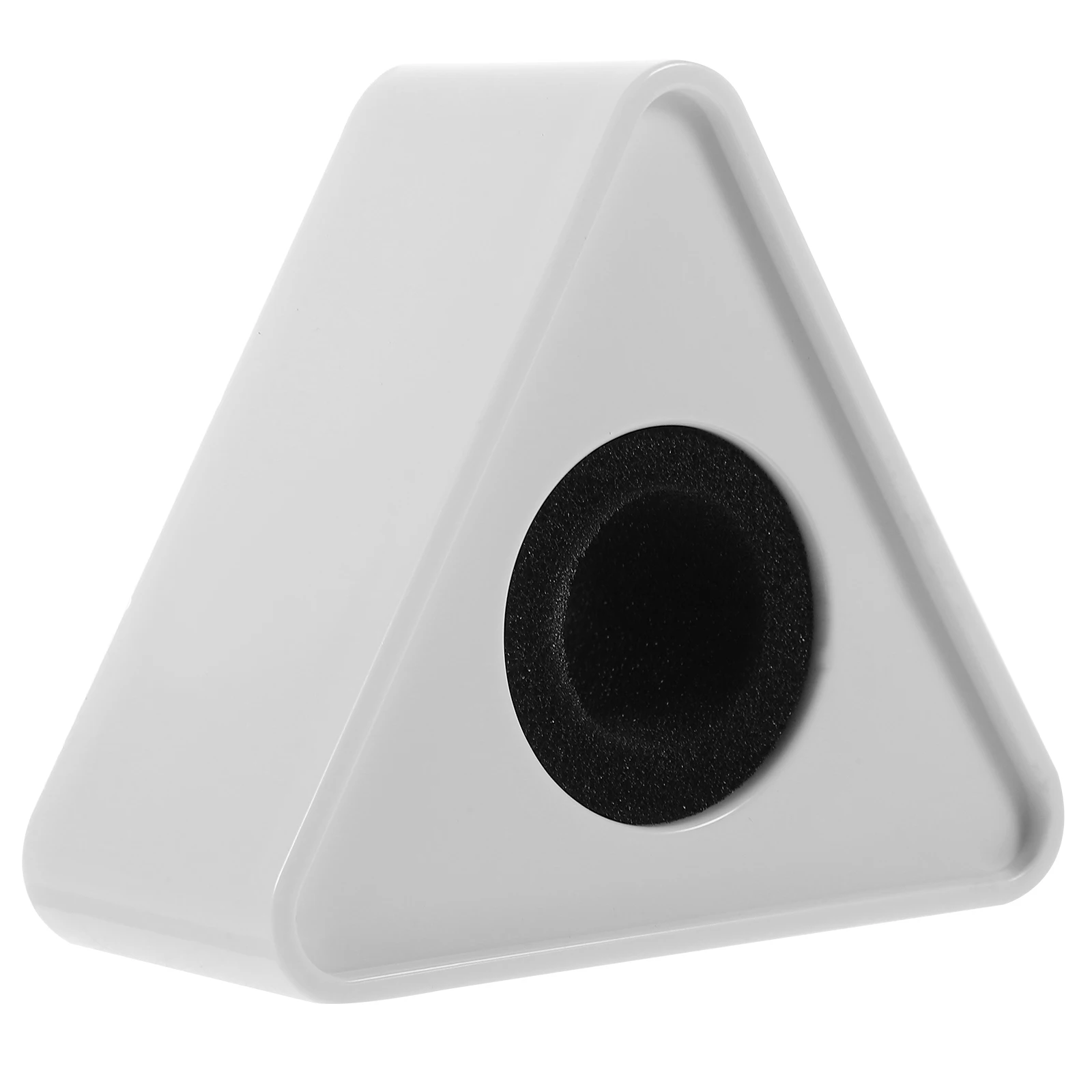 Microphone triangulaire Logo Station Portable ABS plastique blanc entretien professionnel micro Logo drapeau zone de gravure multicolore