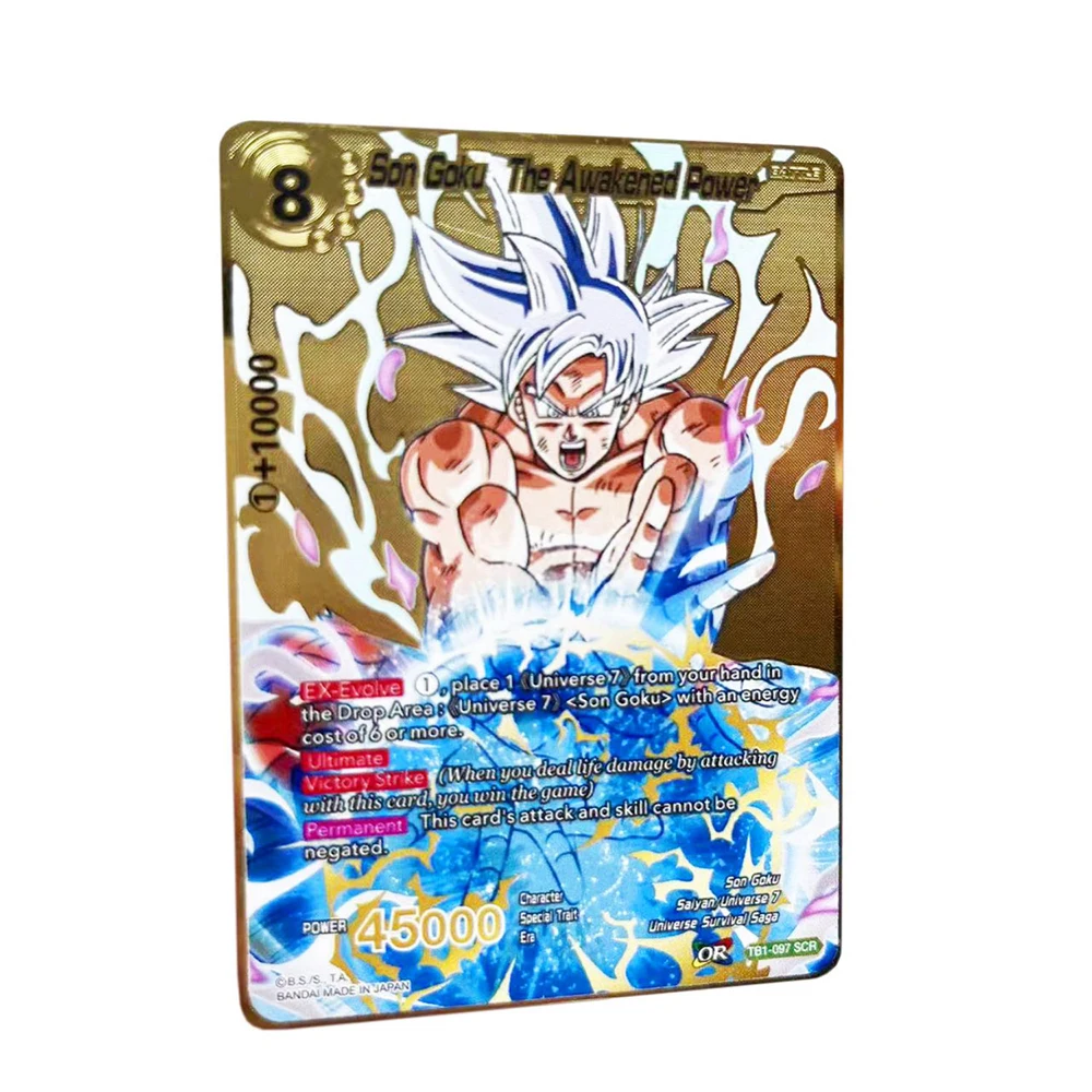 2024 Dragon Metal Ball Goku Vegeta Action Figure Gold Commemorative Coins Metal Cards Collection Products Gifts Toys Gifts