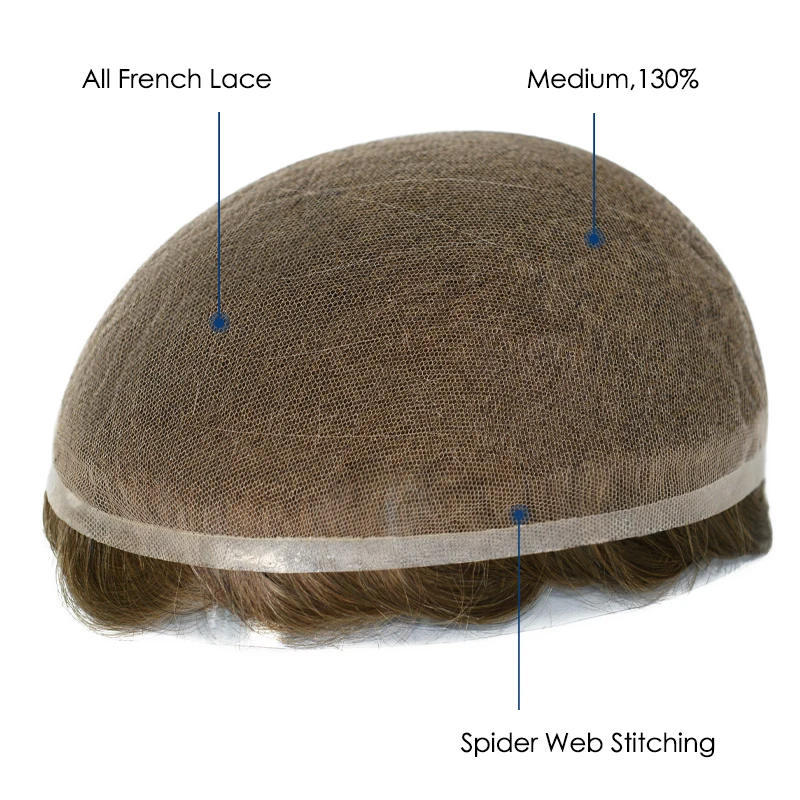 Gloryhair-GL الشعرية الاصطناعية الرجال الشعر المستعار شحن مجاني إلى البرازيل شعر مستعار رجل دروبشيبينغ نظام استبدال الشعر #3