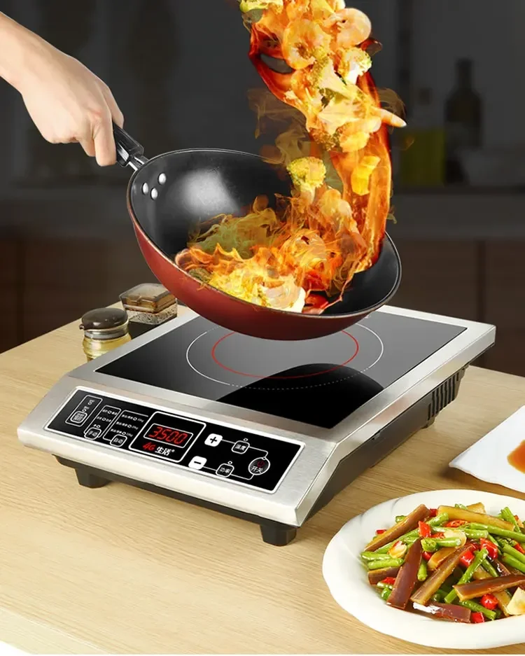 NEW 3500W High-power induction cooker commercial stainless steel induction cooker household stir fry Induction Cookers